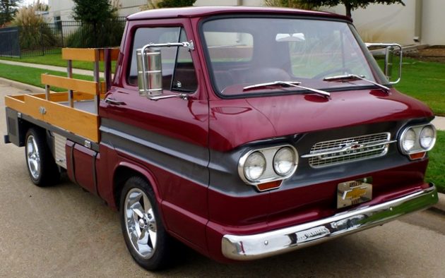 Chevrolet Corvair Flatbed Pickup Flat6 1961barnvinds com Corvair-Flatbed-630x394