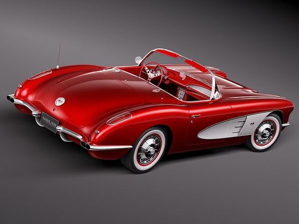 Chevrolet Corvette 1958 rebusmarket com    6012
