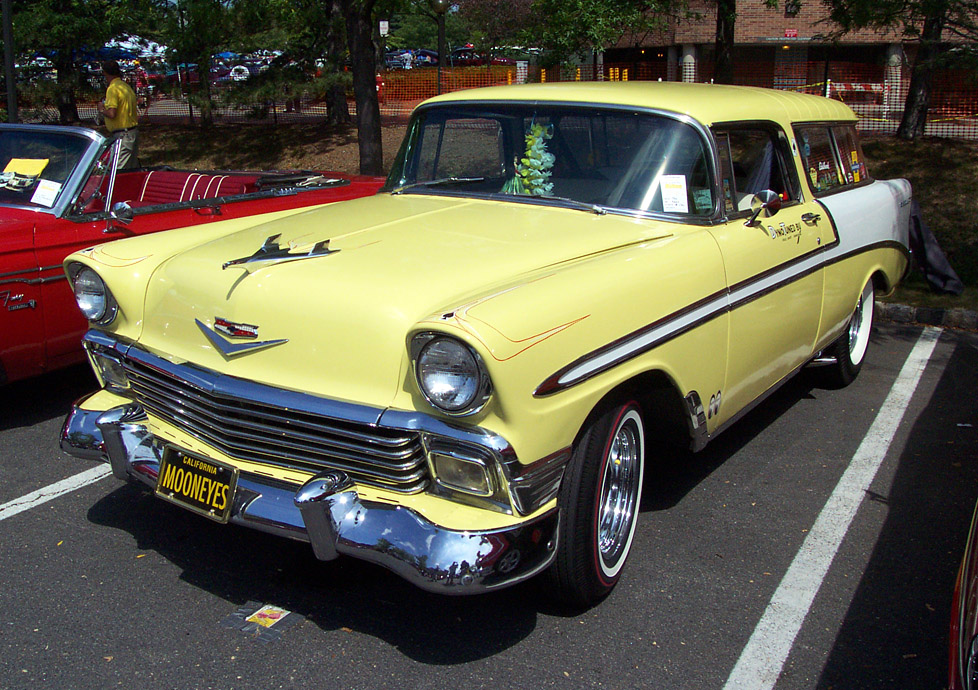 Chevrolet Nomad 1956 yellow-white-le 1956