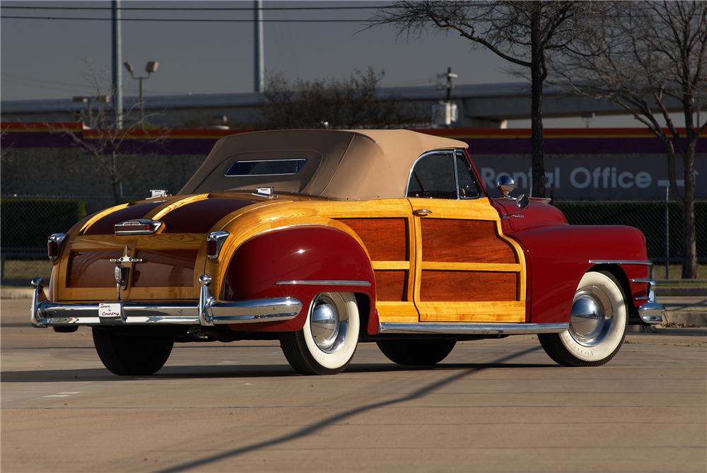 Chrysler Town & Country Convertible 1946 hollywoodwhels com  5953-1946-Chrysler-Town-Country-Roadster-Woody-6