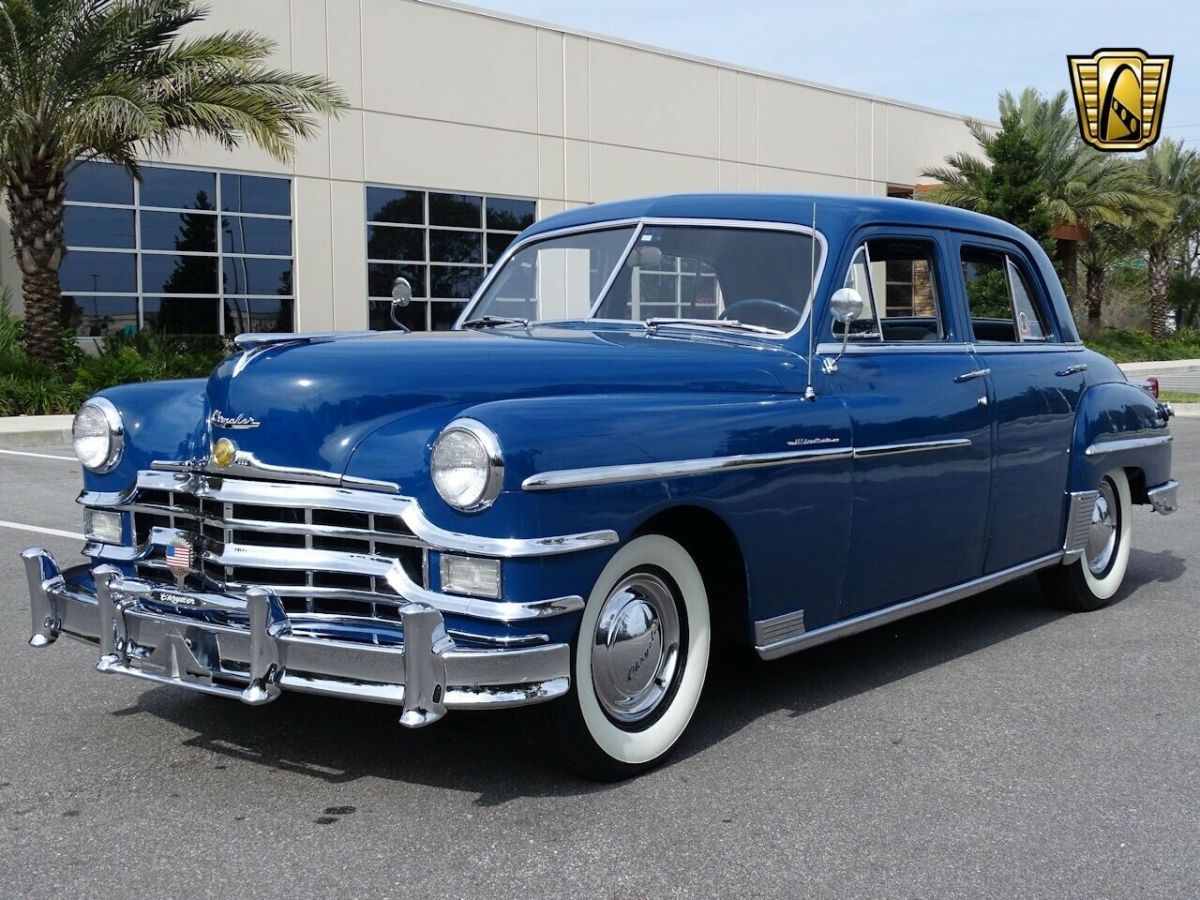 Chrysler Windsor Sedan Inline6 Automatic 1949 smclassiccars com blue-1949-chrysler-windsor-sedan-inline-6-automatic-available-now-7