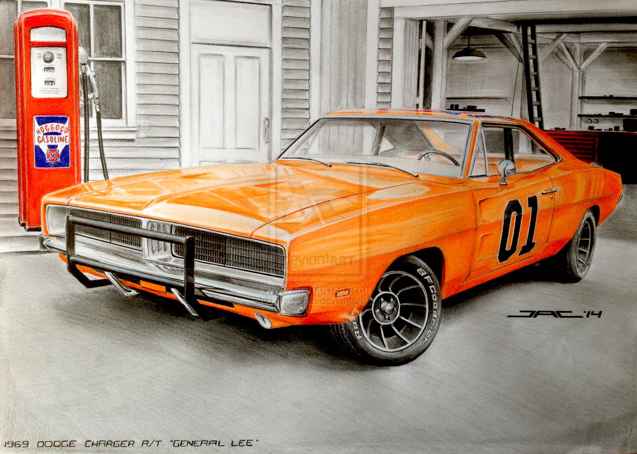 Dodge Charger RT General Lee 1969 _dodge_charger_r_t__general_lee__by_krzysiek_jac-d7pmx2k