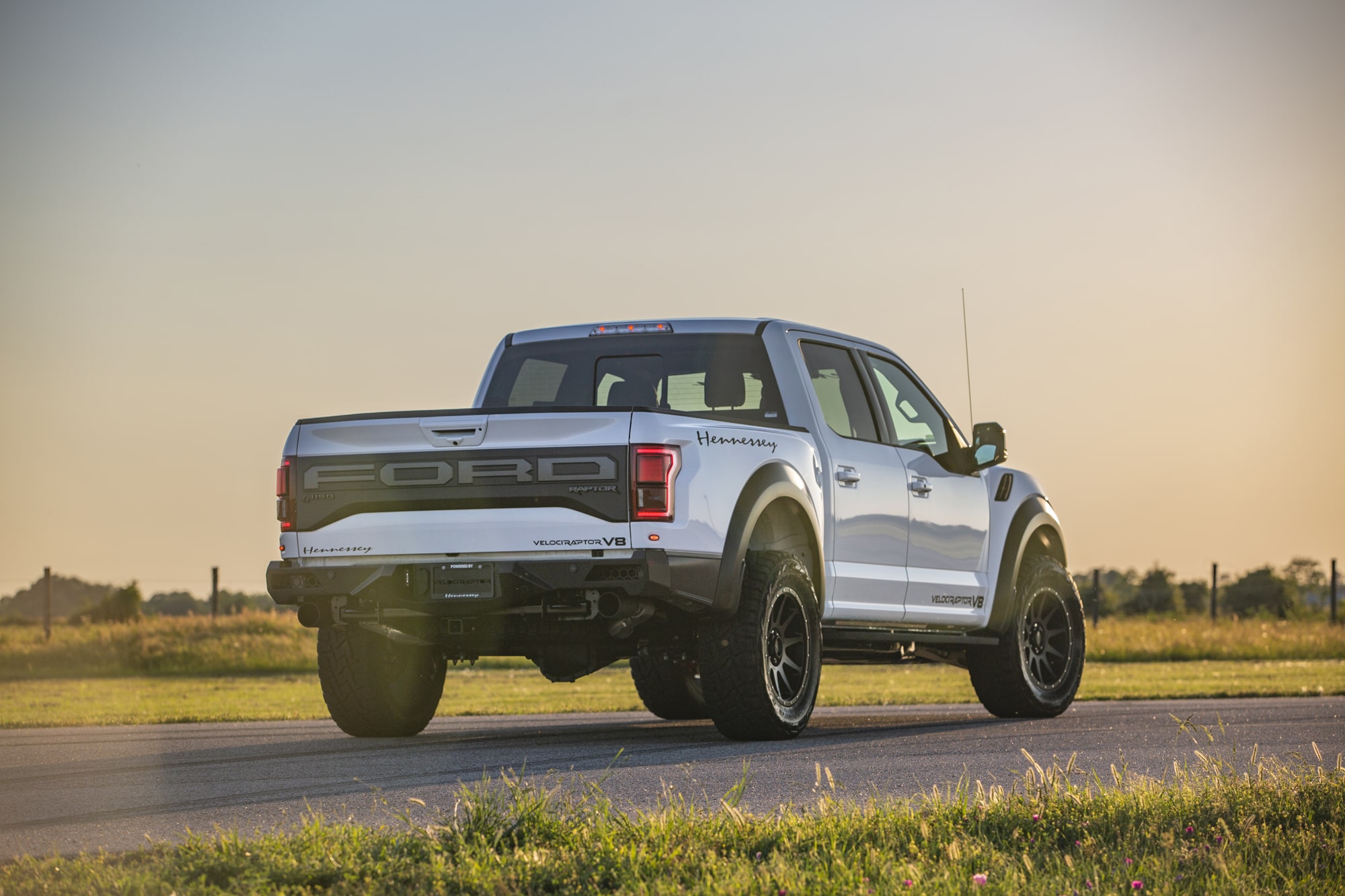 Hennessey Velociraptor V8 Conversion White 2019 Hennessey-Velociraptor-V8-White-Sunset_07-min