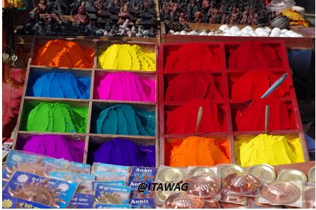Katmandou - Pashupatinath - couleurs népalaises