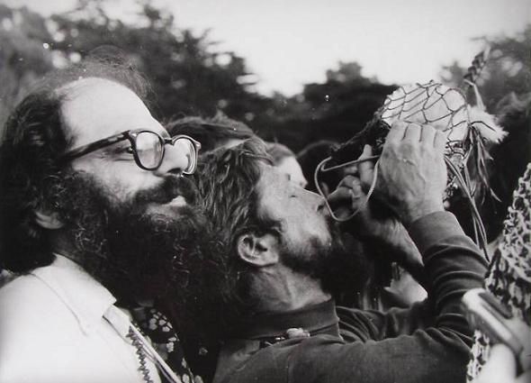 Ginsberg an Snyder at the Be-In