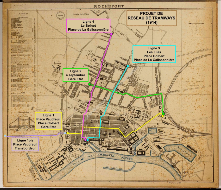 ARCEF - Carte Projet Tramway