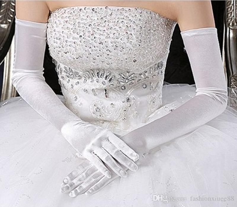 cheap-sale-long-elastic-satin-bridal-gloves