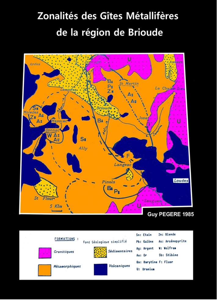 Carte de zonalités des gîtes métallifère de la région de Brioude chéma Guy PEGERE.jpg