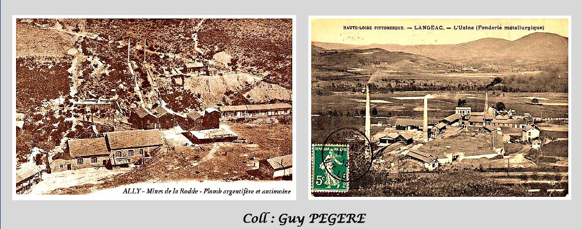 Cartes postales ancienne de la mine de La Rodde à Ally 43 inventaire Guy PEGERE.jpg