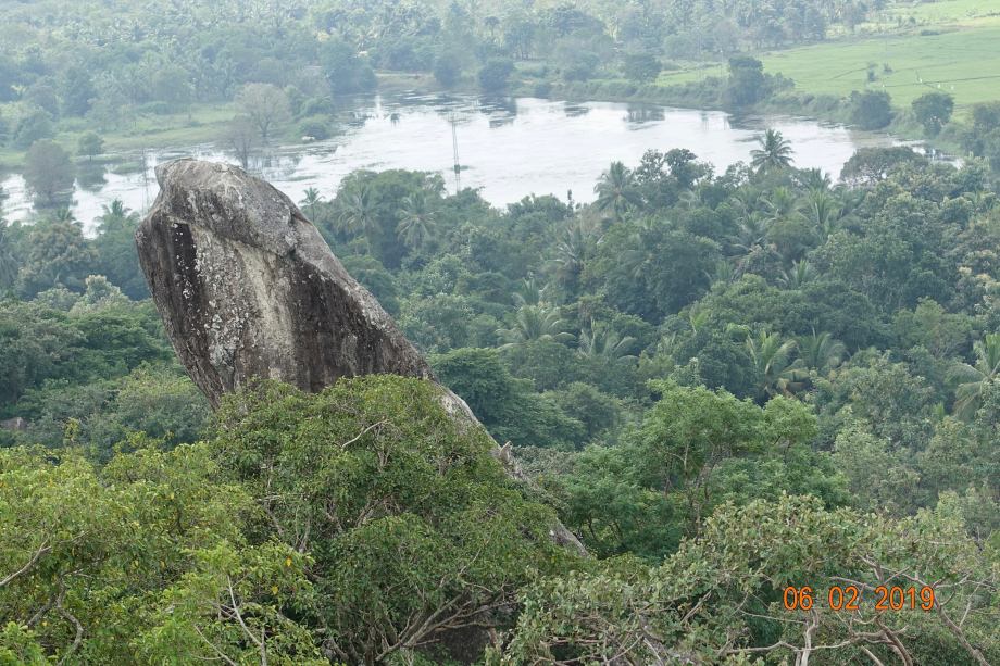 Vue du haut d'un temple.