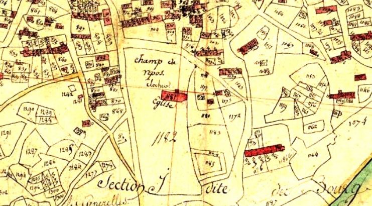 1811-Plan église et cimetière