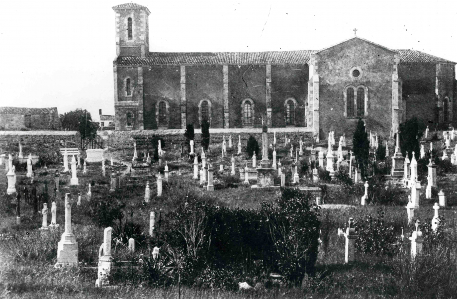 Eglise et cimetière vers 1900