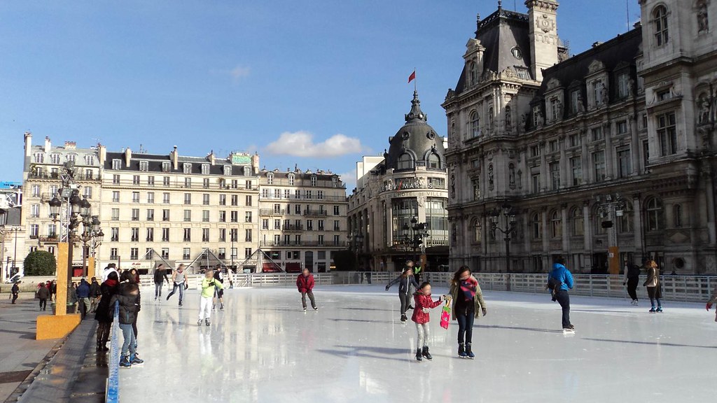 La patinoire de l’Hôtel de Ville de paris