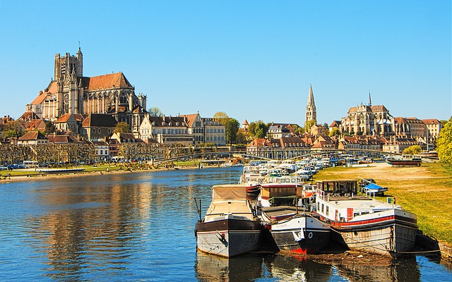 la ville d’Auxerre en Bourgogne