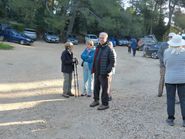 Sur le parking