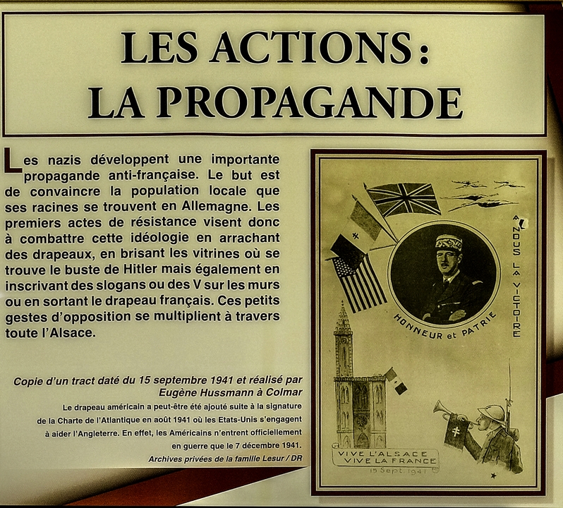 Les actions :
La propagande