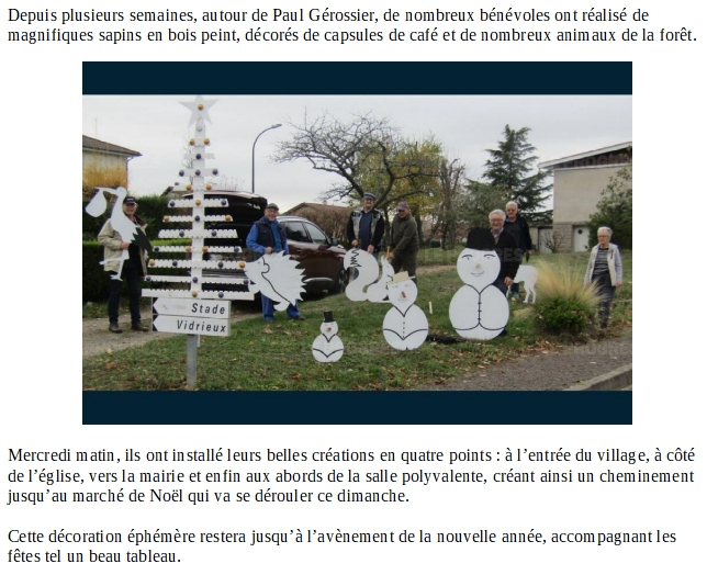 Article et photo provenant du journal 