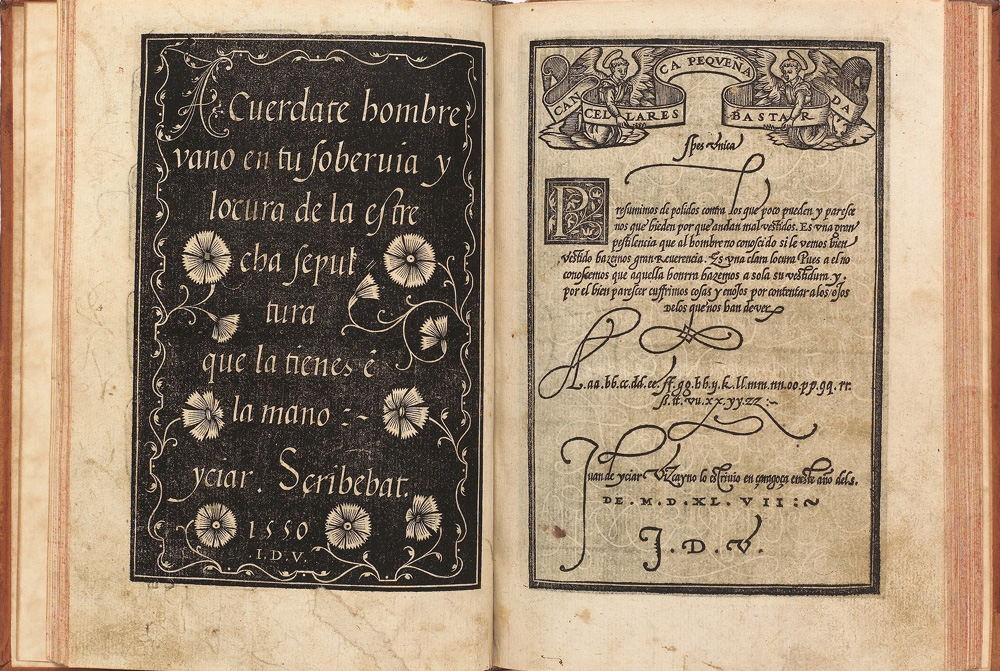 ''Arte subtilissima'' de Juan de Yciar datant de 1553