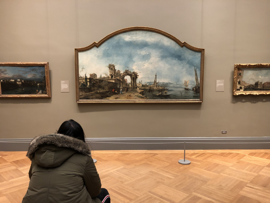 En contemplation devant Canaletto et ses potes