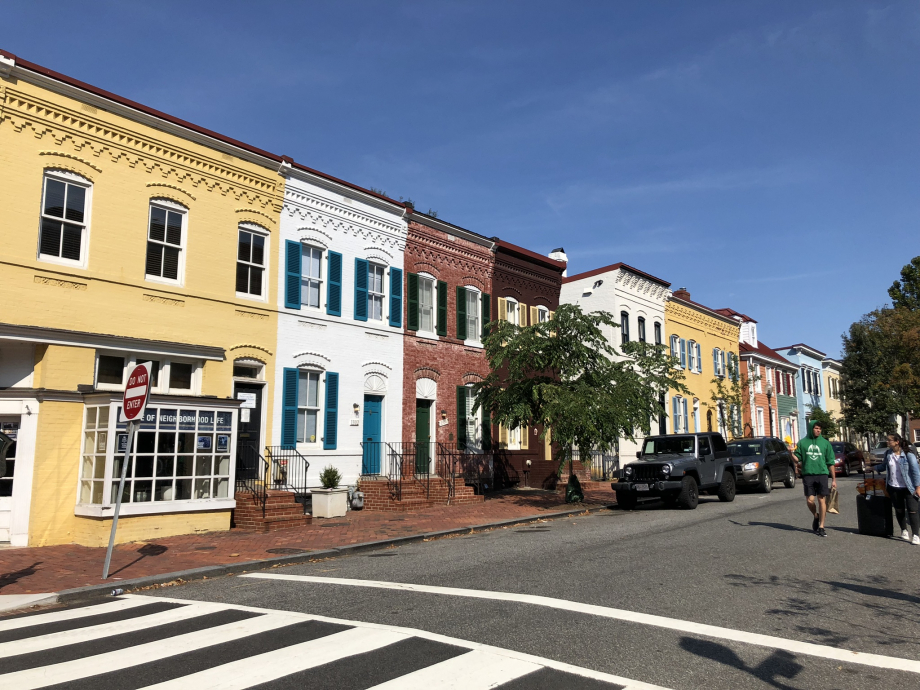 Les maisons colorées de Georgetown