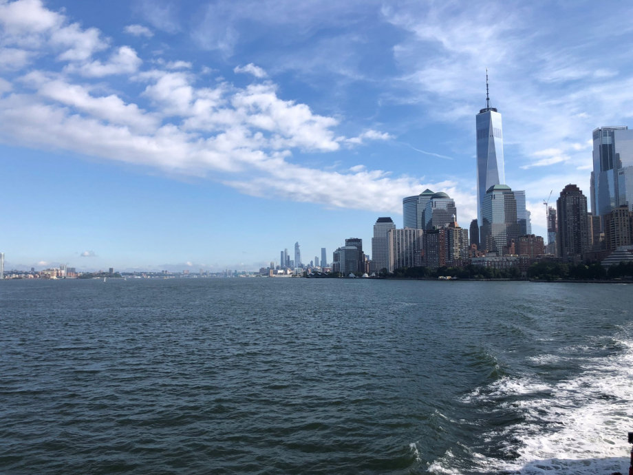 La vue est vraiment belle, on distingue bien la tour du WTC