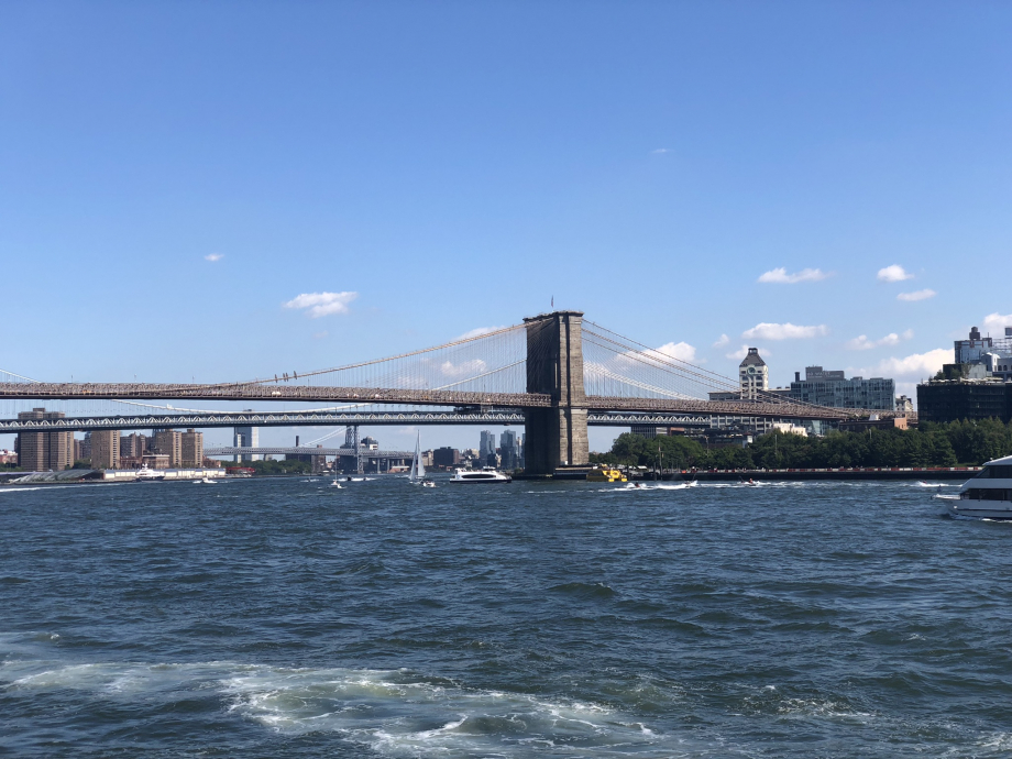 Vue du ferry en traversant l'East River