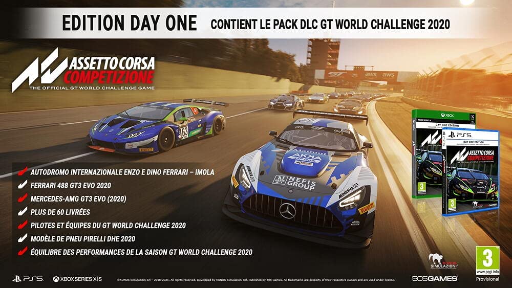 Assetto Corsa Competizione Day One Edition - PS5 et Xbox Series X