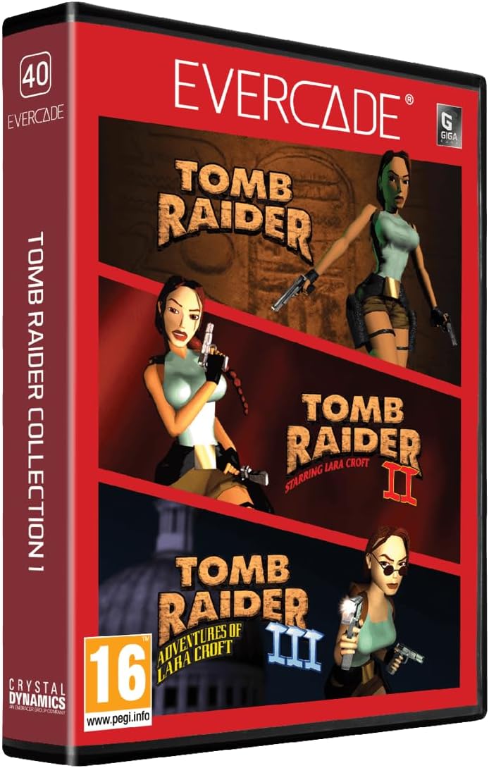 EAN : 5060990240515 - Tomb Raider Collection 1 - Cartouche Evercade N°40
