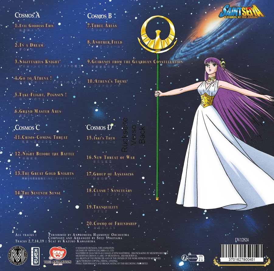 EAN : 3701627800451 - Saint Seiya Music Collection Volume 2 | Édition Limitée Vinyle Coloré