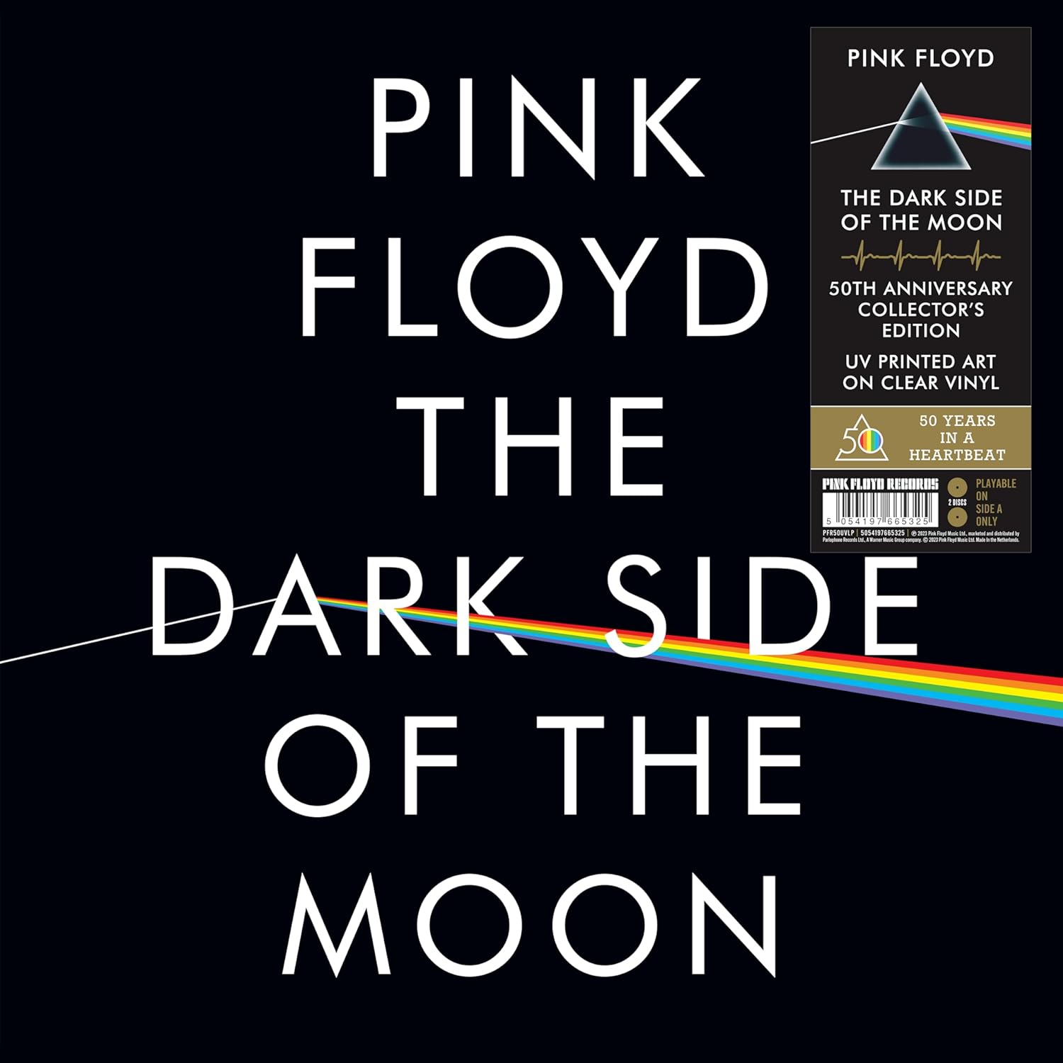 EAN : 5054197665325 - Pink Floyd  - The Dark Side Of The Moon | Édition Collector Limitée Double Vinyle Transparent