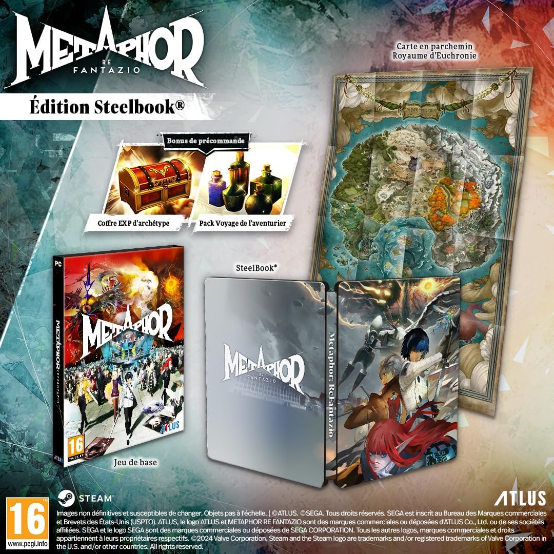 Metaphor : ReFantazio - Steelbook Edition | PC - Steelbook Jeux Vidéo