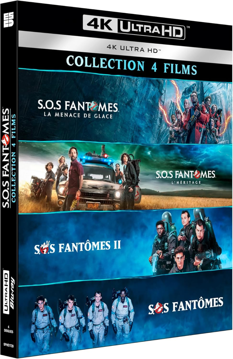 EAN : 3333290017203 - S.O.S Fantômes Coffret Collection 4 Films | Blu-ray 4K