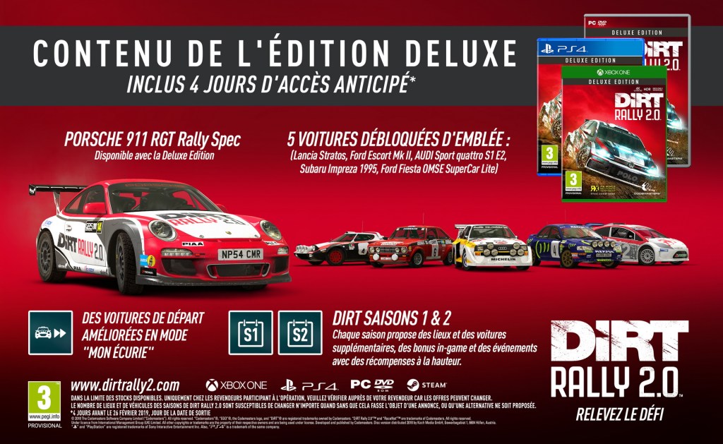 Steelbook Dirt Rally 2.0 - PS4 - Xbox One