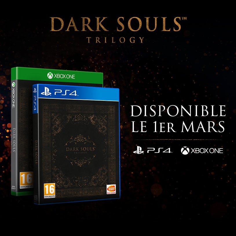 Dark Souls Trilogy pour l'Europe ... mais sans Steelbook !