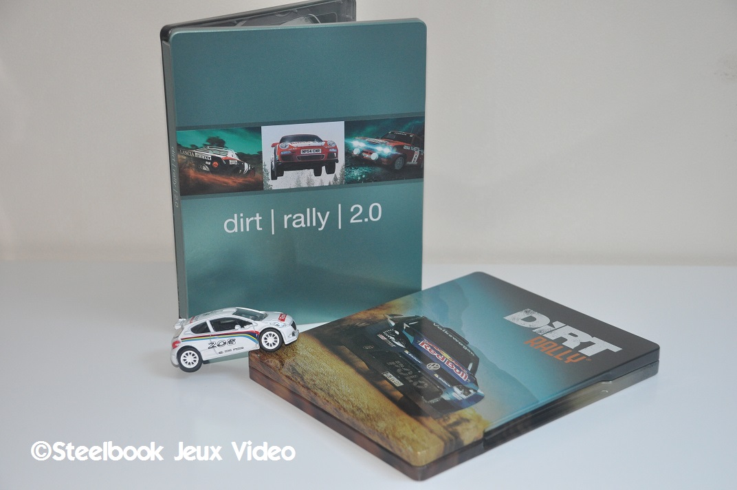 Le Steelbook à plat est celui du 1er Dirt Rally