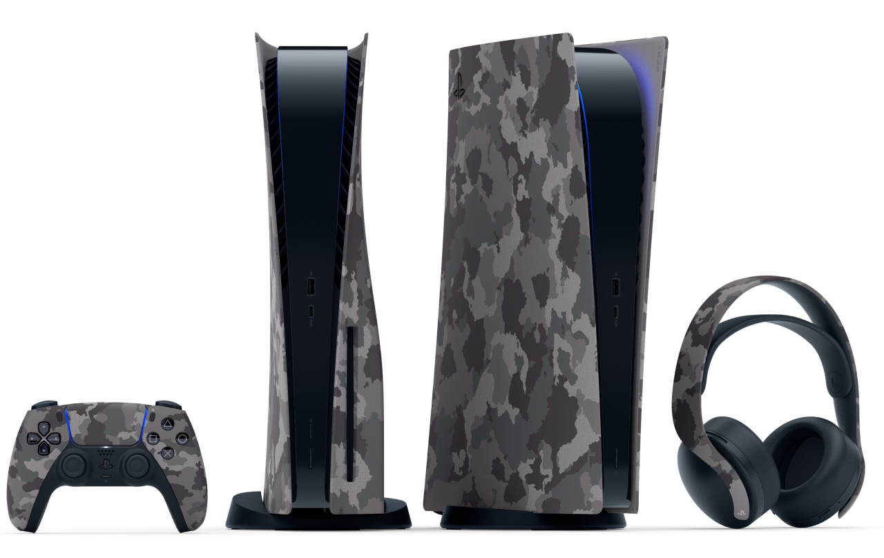 MAJ le 23/12 Accessoires PS5  Collection Grey Camouflage
