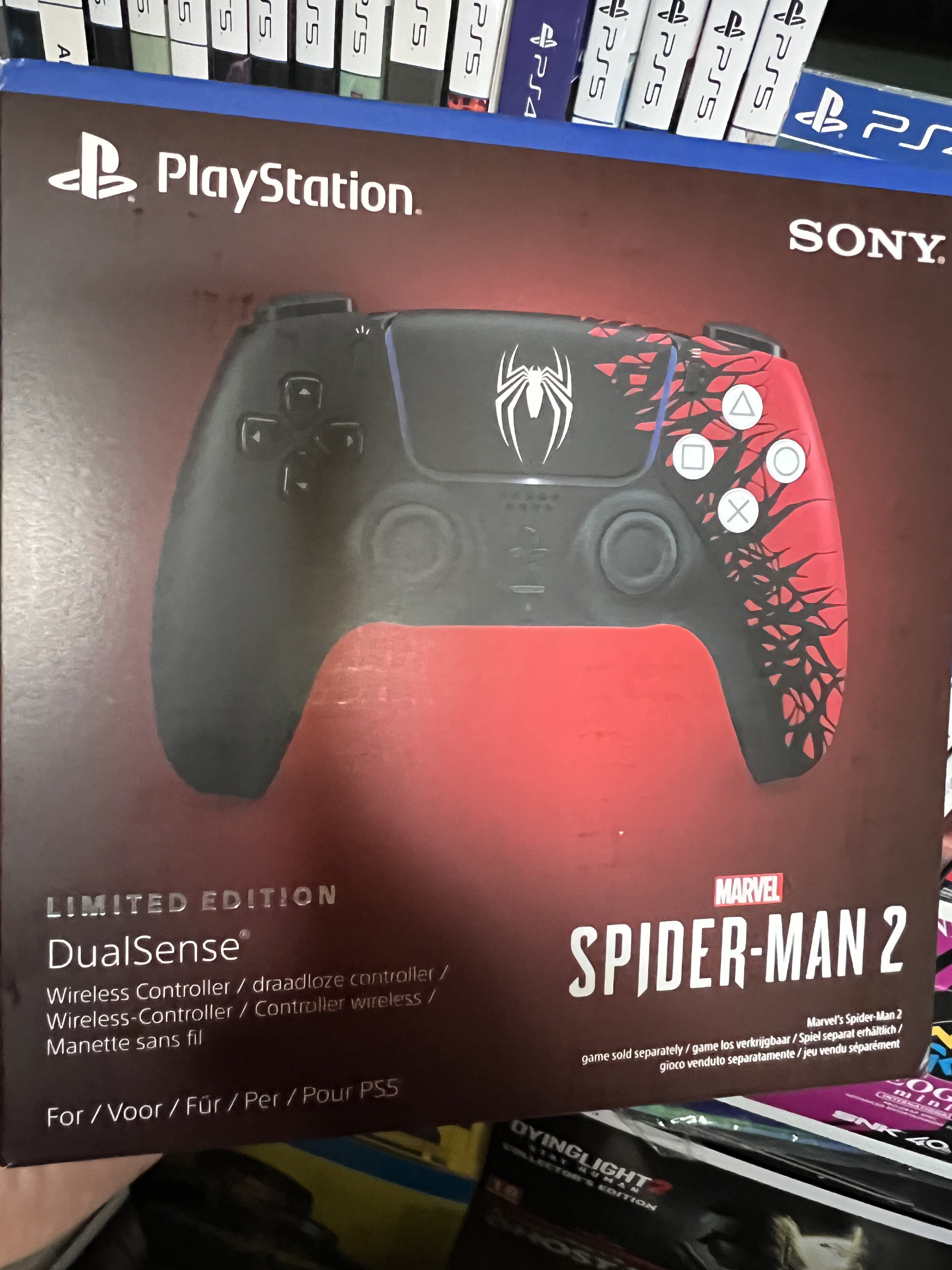 Manette DualSense PS5 Edition Limitée Spider-Man 2 - Steelbook Jeux Vidéo