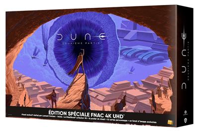 Dune-Deuxieme-Partie-Coffret-Edition-Speciale-Fnac-designe-par-Laurent-Durieux-Steelbook-Blu-ray-4K-Ultra-HD