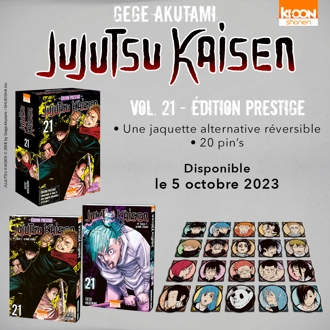 MAJ le 05/10 Jujutsu Kaisen T21 - Édition Prestige - Steelbook Jeux Vidéo