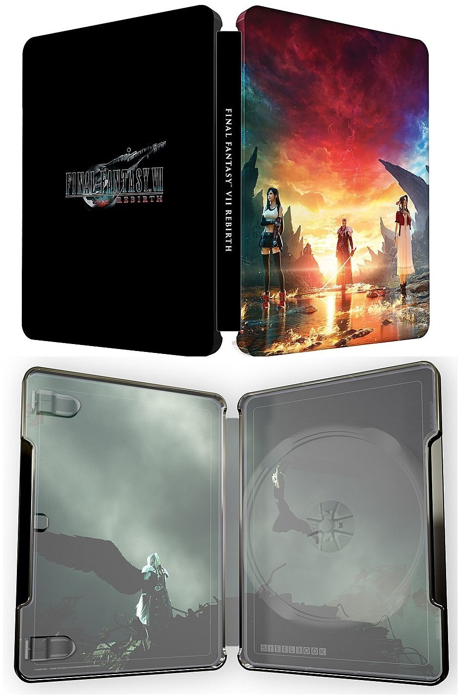 Final Fantasy VII Rebirth : deux steelbooks [MAJ: visuel steelbook  Micromania] « Steelbookpro - L'actualité mondiale des boitiers steelbooks,  pour blu-ray et jeux vidéo.