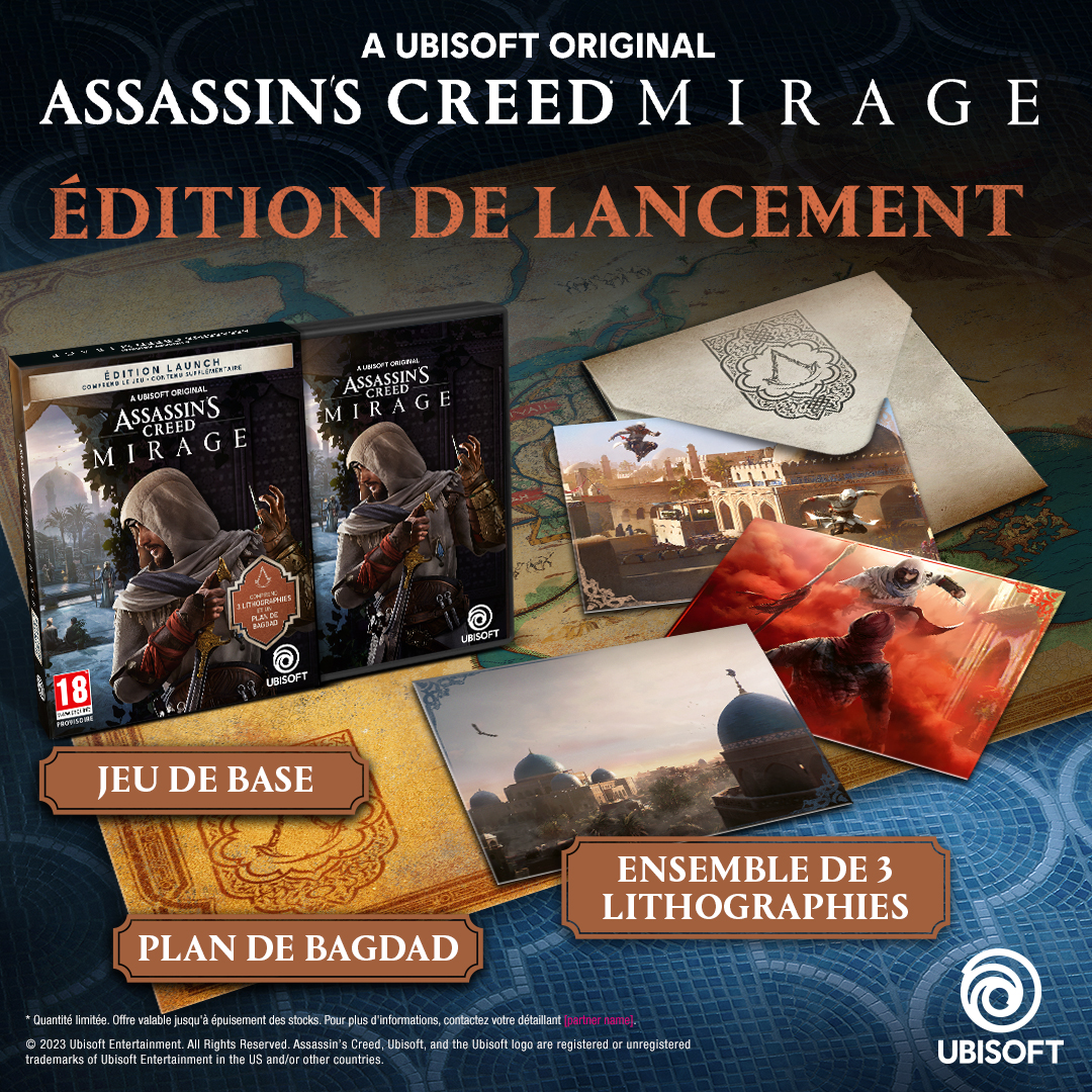 Réplique de la Lame Secrète Assassin's Creed Mirage - Steelbook Jeux Vidéo