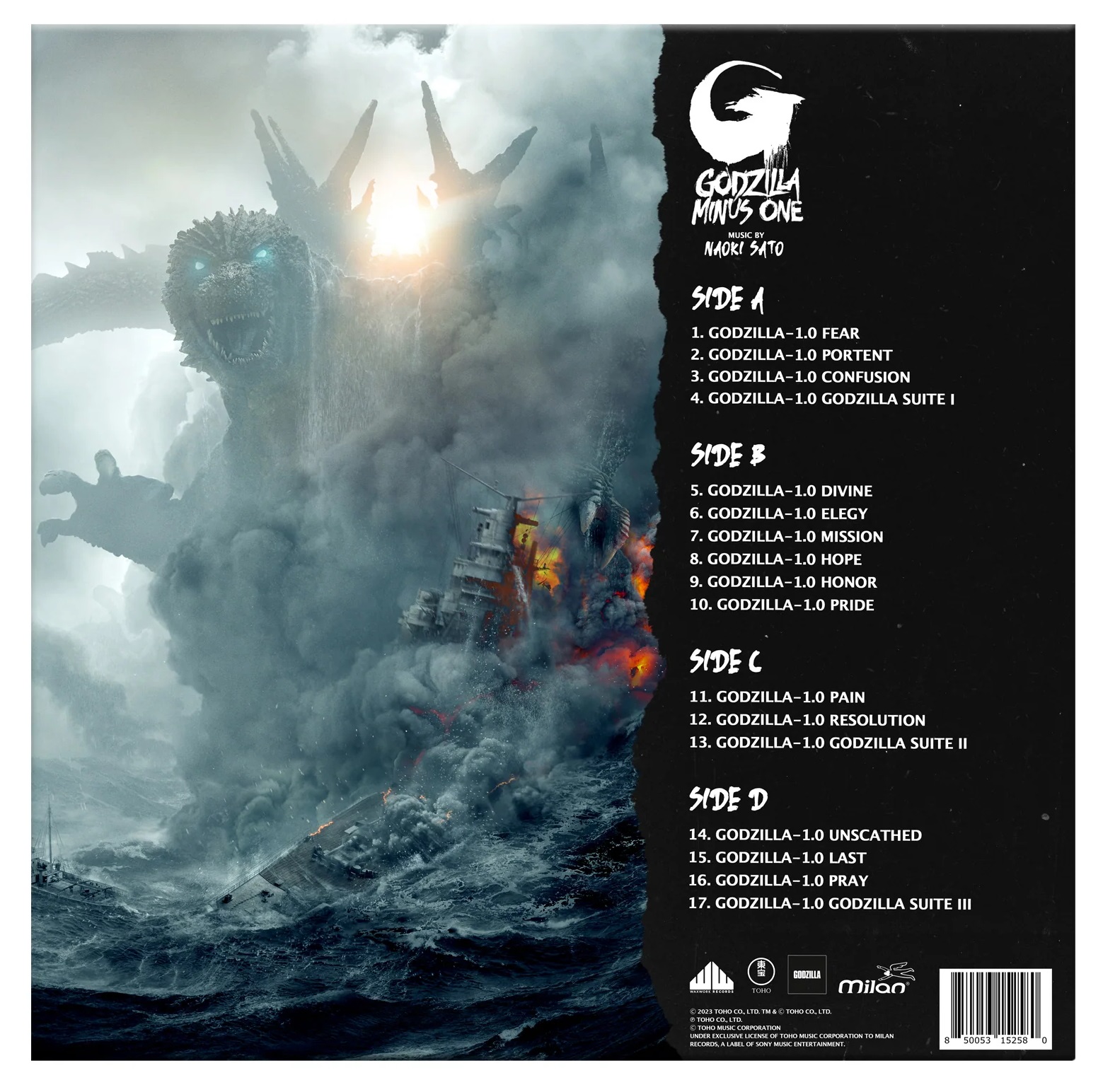EAN : 0850053152580 - Godzilla Minus One  | Double Vinyle Coloré