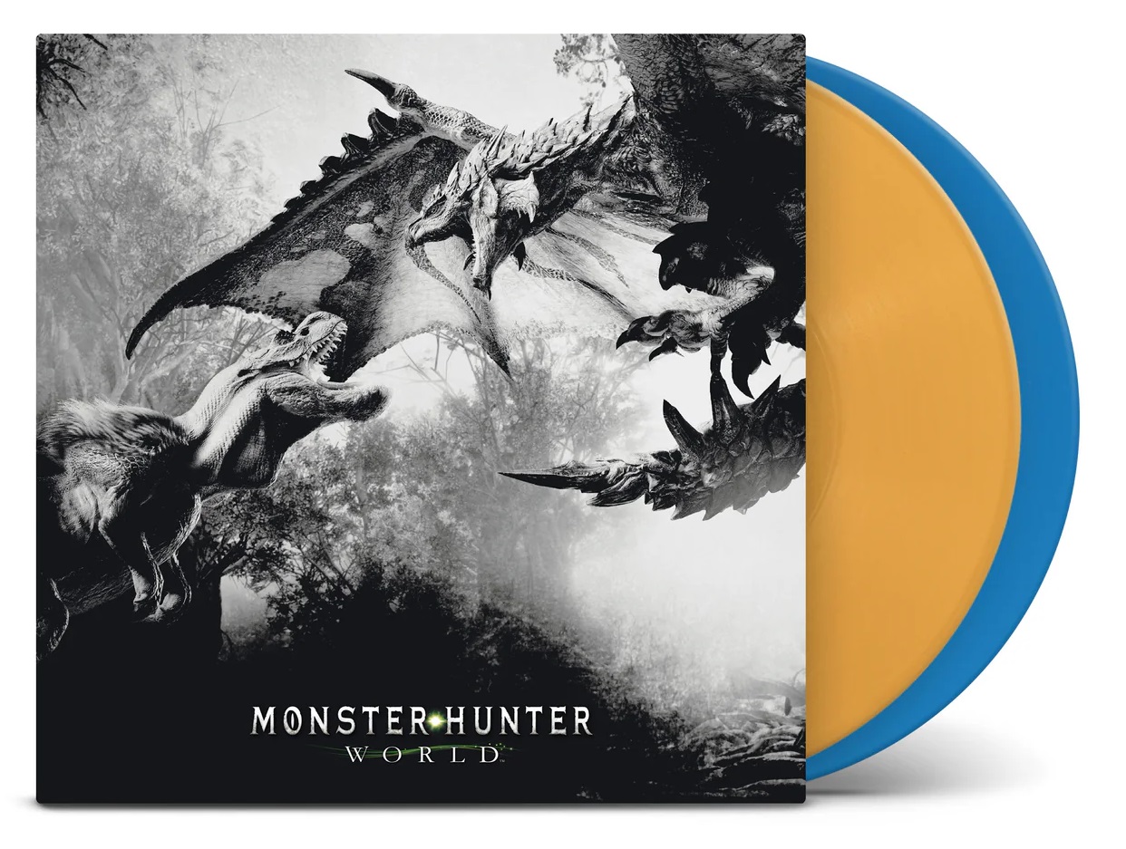 EAN : 5063176002112 - Monster Hunter : World | Double Vinyle Coloré (Moutarde et Bleu)