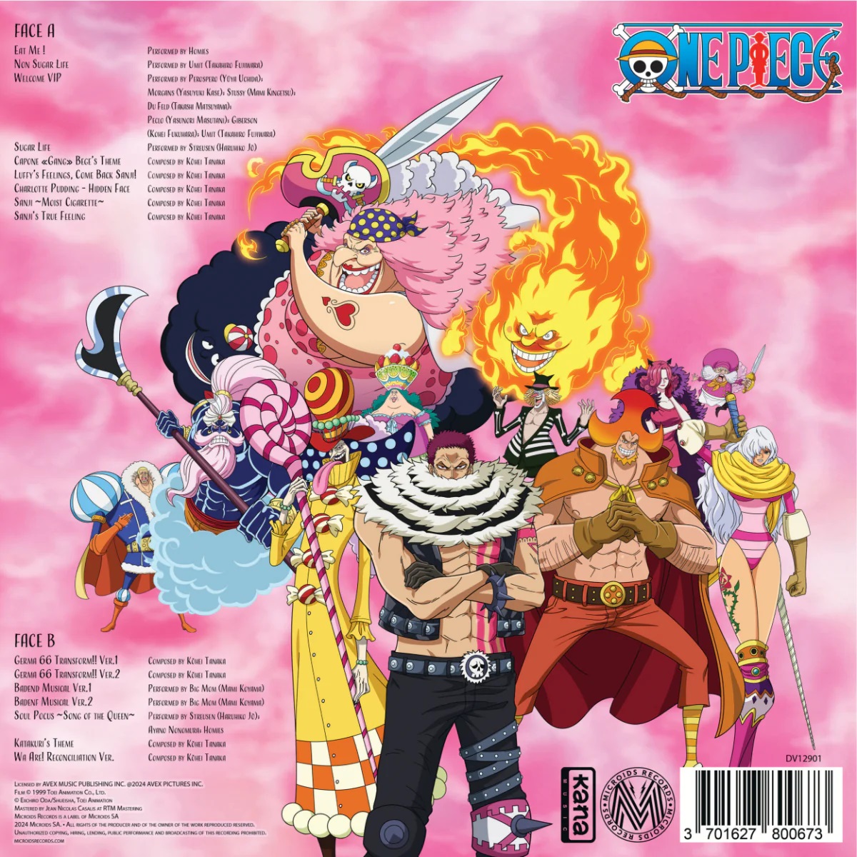 EAN : 3701627800673 - One Piece : Whole Cake Island Édition Limitée | Vinyle Coloré Rose