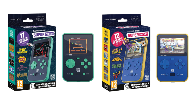 Consoles Super Pocket | Capcom Edition et TAITO Edition