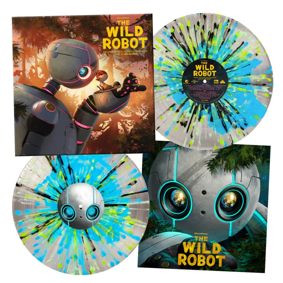 EAN : 0850068977000 - The Wild Robot | Édition Limitée Double Vinyle Bleu Transparent et Vert Menthe