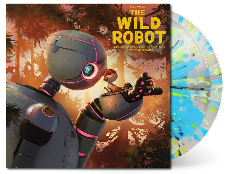 EAN : 0850068977000 - The Wild Robot | Édition Limitée Double Vinyle Bleu Transparent et Vert Menthe