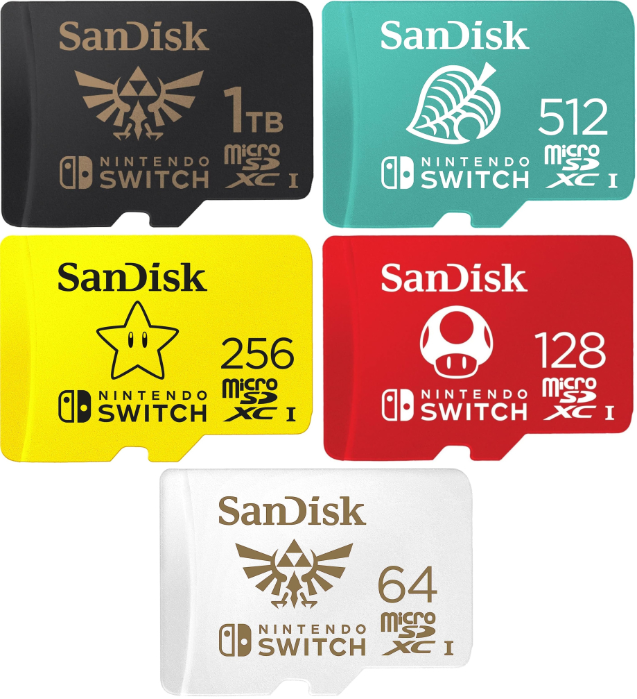 artes Micro SD Sandisk | Compatible Nintendo Switch (Différents Modèles)