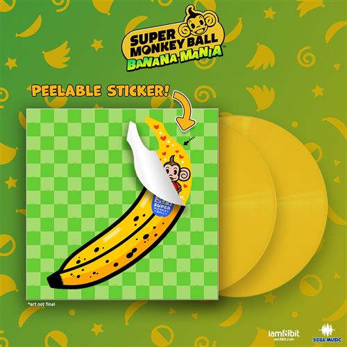 Super-Monkey-Ball-Banana-Mania-Edition-20e-Anniversaire-Vinyle-Jaune