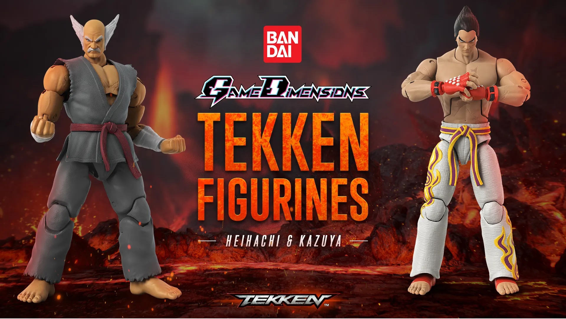 MAJ le 27/10 Figurines Tekken King, Kazuya et Heihachi